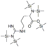 N5-[bis(trimethylsilyl)amino(imino)methyl ]-n2,n2-bis(trimethylsilyl)-l-ornithine trimethylsilyl ester Structure,55517-81-2Structure