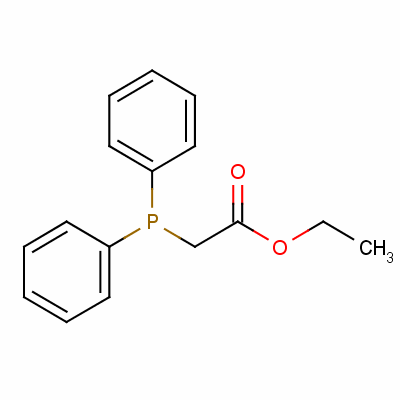 (乙氧基羰基甲基)二苯基膦結(jié)構(gòu)式_55552-24-4結(jié)構(gòu)式