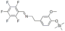 3-Methoxy-n-[(pentafluorophenyl)methylene]-4-[(trimethylsilyl)oxy]benzeneethanamine Structure,55556-69-9Structure