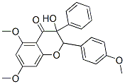 2,3-Dihydro-3-hydroxy-5,7-dimethoxy-2-(4-methoxyphenyl)-3-phenyl-4h-1-benzopyran-4-one Structure,55557-08-9Structure