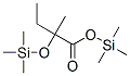 2-Methyl-2-[(trimethylsilyl)oxy]butyric acid trimethylsilyl ester Structure,55557-18-1Structure