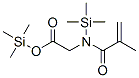 N-(2-methyl-1-oxo-2-propenyl)-n-(trimethylsilyl)glycine trimethylsilyl ester Structure,55557-27-2Structure