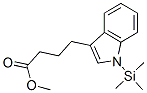 1-(Trimethylsilyl)-1h-indole-3-butanoic acid methyl ester Structure,55590-99-3Structure