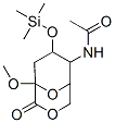 N-[1-methoxy-2-oxo-7-[(trimethylsilyl)oxy]-3,9-dioxabicyclo[3.3.1]nonan-6-yl ]acetamide Structure,55622-39-4Structure