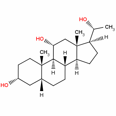 5-Beta-pregnane-3-alpha,11-alpha,20-beta-triol Structure,55647-22-8Structure