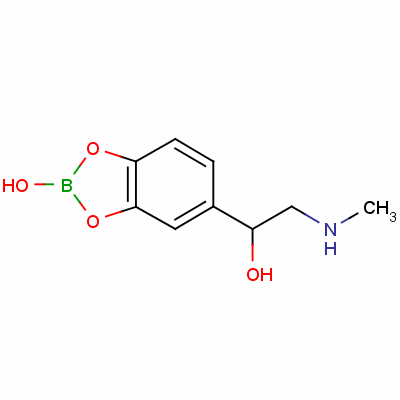 (R)-2-hydroxy-alpha-[(methylamino)methyl]-1,3,2-benzodioxaborole-5-methanol Structure,5579-16-8Structure