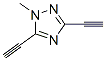 1H-1,2,4-triazole, 3,5-diethynyl-1-methyl- (9ci) Structure,55847-48-8Structure