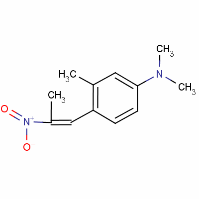 Benzenamine,n,n,3-trimethyl-4-(2-nitro-1-propen-1-yl)- Structure,55875-42-8Structure