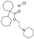 2-Piperidinoethyl[1,1-bicyclohexyl]-1-carboxylatehydrochloride Structure,5588-25-0Structure