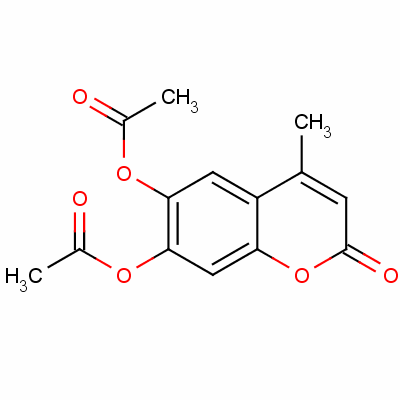 4-Methyl-2-oxo-2H-chromene-6,7-diyl diacetate Structure,55939-28-1Structure