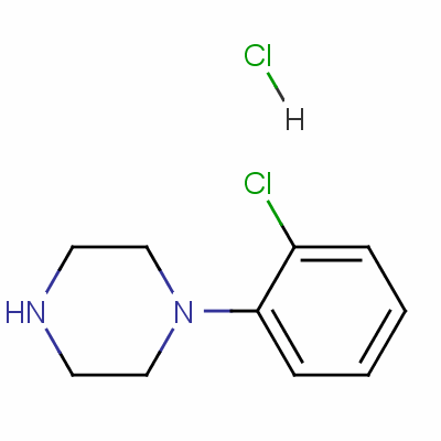 1-(鄰氯苯基)哌嗪鹽酸鹽結(jié)構(gòu)式_55974-33-9結(jié)構(gòu)式