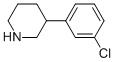 3-(3-Chlorophenyl)piperidine Structure,55989-12-3Structure