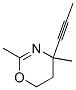 4H-1,3-oxazine, 5,6-dihydro-2,4-dimethyl-4-(1-propynyl)-(9ci) Structure,56055-98-2Structure