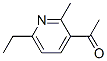 Ethanone, 1-(6-ethyl-2-methyl-3-pyridinyl)-(9ci) Structure,56059-77-9Structure