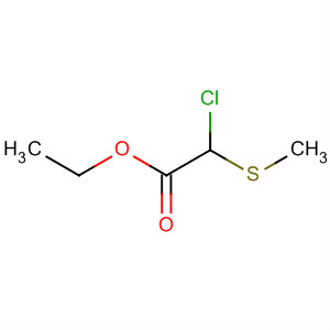 2-氯-2-(甲基硫代)乙酸乙酯結(jié)構(gòu)式_56078-31-0結(jié)構(gòu)式