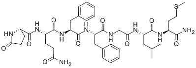 Pyr-gln-phe-phe-gly-leu-met-nh2 Structure,56104-22-4Structure