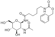 [6-[[2-(Acetylamino)-2-deoxy-beta-d-glucopyranosyl]amino]-6-oxohexyl]-carbamic acid phenylmethyl ester Structure,56146-89-5Structure