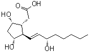 {(1R,3r,5s)-3,5-dihydroxy-2-[(e)-(3s)-3-hydroxyoct-1-enyl]cyclopentyl}acetic acid Structure,56188-04-6Structure