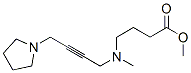 4-[Methyl [4-(1-pyrrolidinyl)-2-butynyl ]amino]butanoic acid methyl ester Structure,56196-54-4Structure