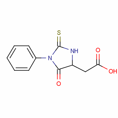 2-(5-氧代-1-苯基-2-硫氧代咪唑啉-4-基)乙酸結構式_5624-13-5結構式