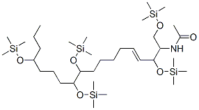 N-[2,9,10,14-tetrakis[(trimethylsilyl)oxy]-1-[[(trimethylsilyl)oxy]methyl ]-3-heptadecenyl ]acetamide Structure,56247-92-8Structure