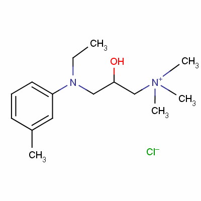 [3-[Ethyl(o-tolyl)amino]-2-hydroxypropyl ]trimethylammonium chloride Structure,56280-59-2Structure