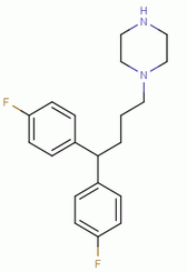 1-[4,4-bIs(4-fluorophenyl)butyl]piperazine Structure,5631-35-6Structure