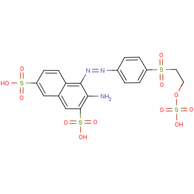 3-Amino-4-[[4-[[2-(sulphooxy)ethyl]sulphonyl]phenyl]azo]naphthalene-2,7-disulphonic acid Structure,56317-51-2Structure