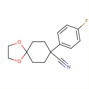 8-(4-Fluoro-phenyl)-1,4-dioxa-spiro[4.5]decane-8-carbonitrile Structure,56327-00-5Structure