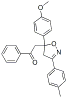 2-[4,5-Dihydro-5-(4-methoxyphenyl)-3-(4-methylphenyl)isoxazol-5-yl ]-1-phenylethanone Structure,56335-89-8Structure