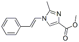 2-Methyl-1-[(e)-2-phenylethenyl ]-1h-imidazole-4-carboxylic acid methyl ester Structure,56410-90-3Structure