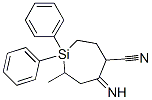 5-Imino-7-methyl-1,1-diphenylsilacycloheptane-4-carbonitrile Structure,56437-94-6Structure