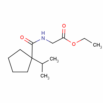 Ethyl n-(1-isopropylcyclopentanecarbonyl)glycinate Structure,56471-18-2Structure