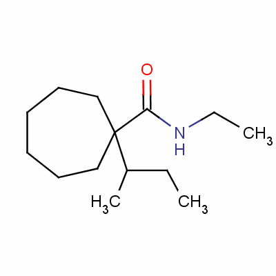 1-仲丁基-n-乙基環(huán)庚烷羧酰胺結(jié)構(gòu)式_56471-40-0結(jié)構(gòu)式