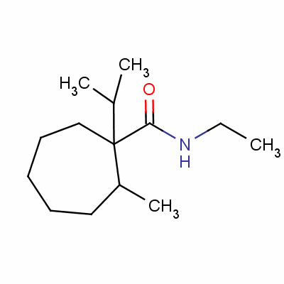 N-ethyl-1-isopropyl-2-methylcycloheptanecarboxamide Structure,56471-46-6Structure