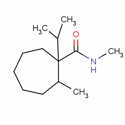 1-Isopropyl-n-methyl-2-methylcycloheptanecarboxamide Structure,56471-47-7Structure