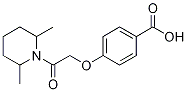 4-(2-(2,6-Dimethylpiperidin-1-yl)-2-oxoethoxy)benzoicacid Structure,565166-93-0Structure