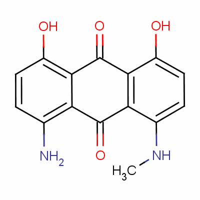 1-Amino-4,5-dihydroxy-8-(methylamino)anthraquinone Structure,56524-77-7Structure