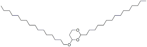 2-Pentadecyl-4-(hexadecyloxy)-1,3-dioxane Structure,56599-40-7Structure