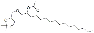 1-[(2,2-Dimethyl-1,3-dioxolan-4-yl)methoxy]hexadecan-2-ol acetate Structure,56599-80-5Structure