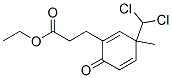 3-(Dichloromethyl)-3-methyl-6-oxo-1,4-cyclohexadiene-1-propanoic acid ethyl ester Structure,56700-86-8Structure