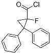 1-Fluoro-2,2-diphenylcyclopropanecarbonyl chloride Structure,56701-17-8Structure