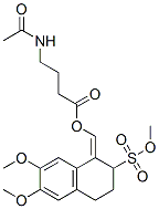 4-(乙?；被?丁酸 [3,4-二氫-6,7-二甲氧基-2-(甲氧基磺?；?萘-1(2H)-基]甲酯結構式_56701-28-1結構式