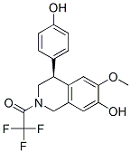 (4S)-1,2,3,4-tetrahydro-4-(4-hydroxyphenyl)-6-methoxy-2-(trifluoroacetyl)-7-isoquinolinol Structure,56771-97-2Structure