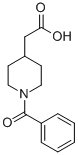 1-Benzoyl-4-piperidineacetic acid Structure,56772-11-3Structure