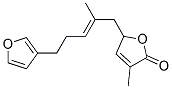 (+)-5-[5-(3-呋喃基)-2-甲基-2-戊烯基]-3-甲基呋喃-2(5h)-酮結(jié)構(gòu)式_56775-49-6結(jié)構(gòu)式