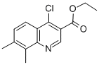 4-Chloro-7,8-dimethylquinoline-3-carboxylic acid ethyl ester Structure,56824-88-5Structure