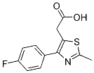 2-(4-(4-Fluorophenyl)-2-methylthiazol-5-yl)aceticacid Structure,568543-71-5Structure