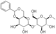 B-d-glucopyranoside, methyl 4-o-[4,6-o-(phenylmethylene)-b-d-galactopyranosyl] Structure,56865-31-7Structure