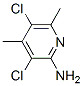 2-Amino-3,5-dichloro-4,6-dimethyl pyridine Structure,56960-80-6Structure